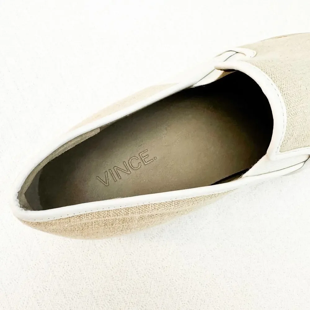 Vince Phalen Pointy Toe Leather Slip On Sneaker Size 6 Eur 36